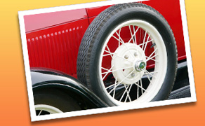 Classic and antique Packards, Model A Fords, muscle cars